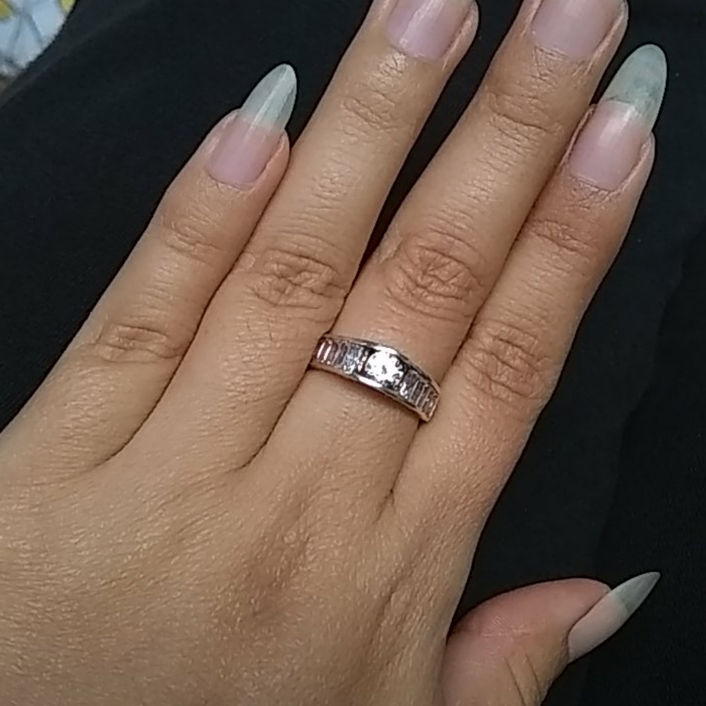 925 Gem Solid Silver Ring - image 2